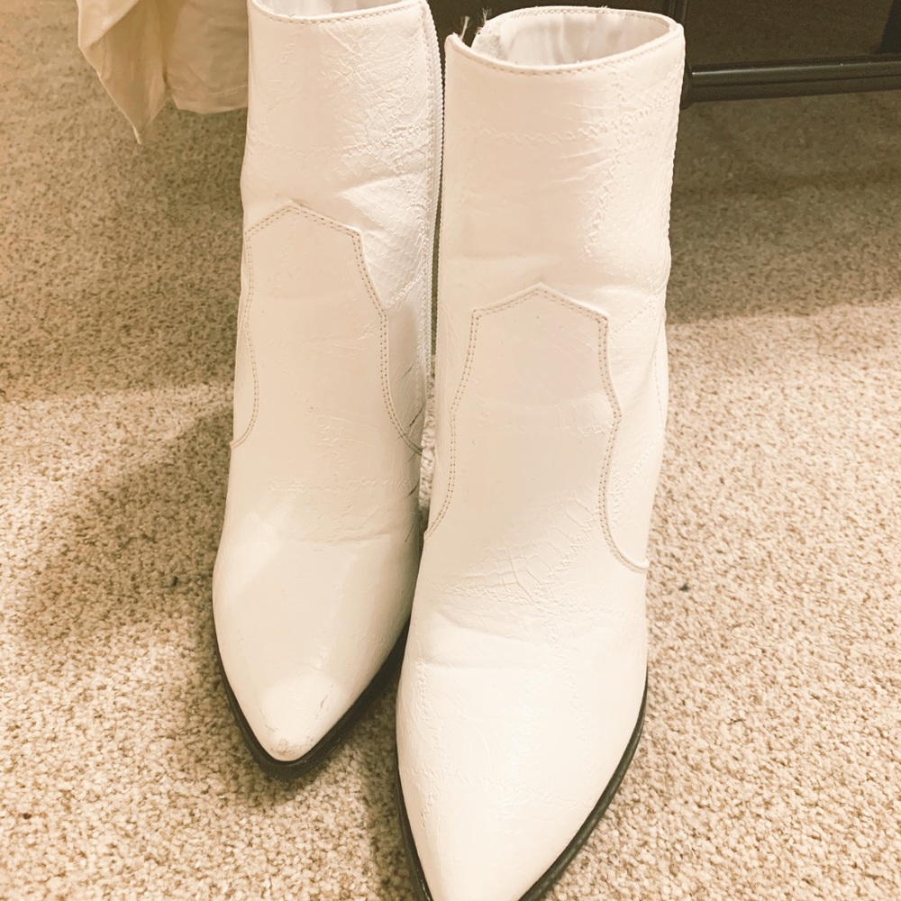 White Cowgirl Booties